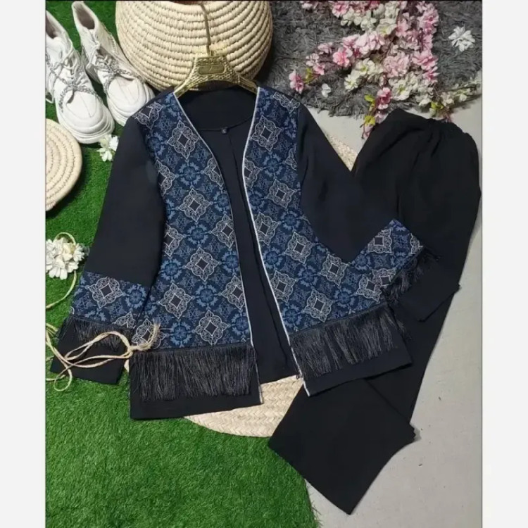 ست سنتی پاییزه نانسی سوپرمازراتی اعلا مغزی دوزی شده رنگ کله غازی فیروزه ای فری سایز